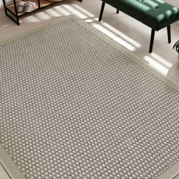 Ковер Andiamo "Саванна", прямоугольный, плоского плетения, подходит для использования внутри и снаружи помещений, гостиная 240х340 см, светло-коричневый