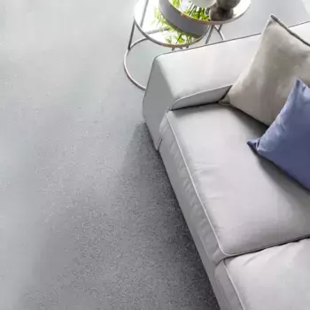 Ковер Andiamo "Велюр Кира", прямоугольный, однотонный, ширина 400 см, износостойкий, простой в уходе, гостиная 400х350 см, серый