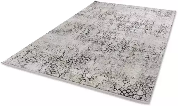 Ковер ASTRA "Gravina 231", прямоугольный, с шелковистым отливом сквозь вискозу, высокая-низкая структура, гостиная 80х150 см, цвет anthrazit