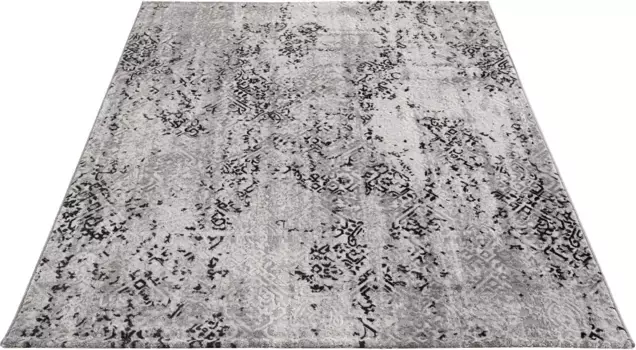 Ковер ASTRA "Noa 212", прямоугольный, мягкий на ощупь, гостиная 80х150 см, черный/бежевый