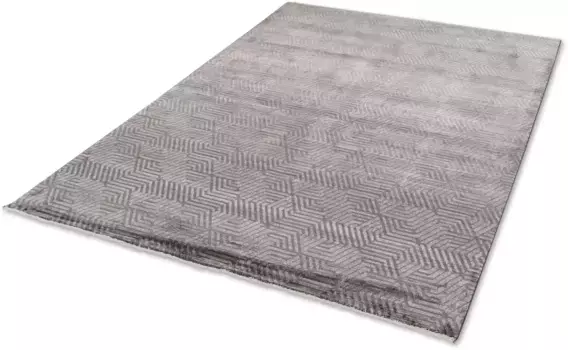 Ковер ASTRA "Scala 6621 232", прямоугольный, элегантный шелковистый ворс, вискозный ковер, восточный вид 80х150 см, серый
