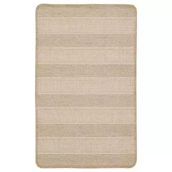 Ковер безворсовый, бежевый/белый, 50х80 см, KLEJS IKEA