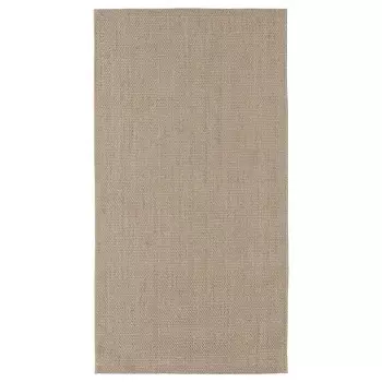Ковер безворсовый, бежевый/светло-серый, 80х150 см, VODSKOV IKEA