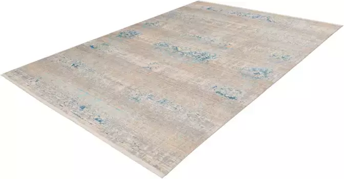 Ковер Calo-Deluxe "Rossa 500", прямоугольный, винтажный вид, для гостиной 200х290 см, серый/бирюзовый