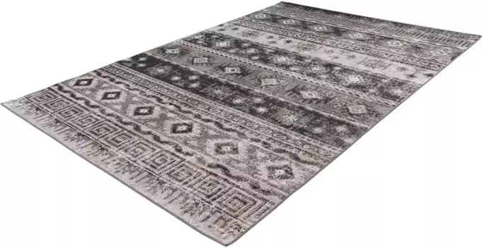 Ковер Calo-Deluxe "Ruzica-303", прямоугольный, плоского плетения, винтажный дизайн, гостиная 200х290 см, серый