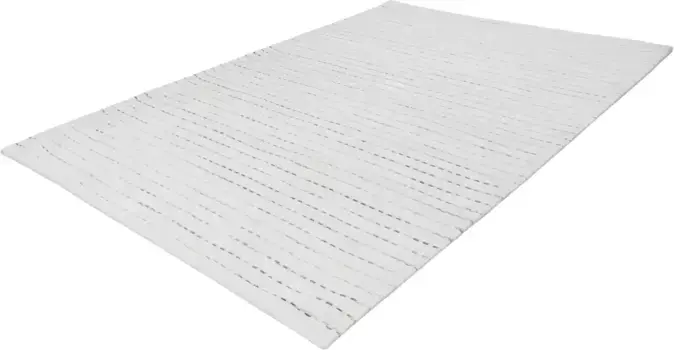 Ковер Calo-Deluxe "Scorpius 115", прямоугольный, высокая-низкая структура, гостиная 80х150 см, серый/белый