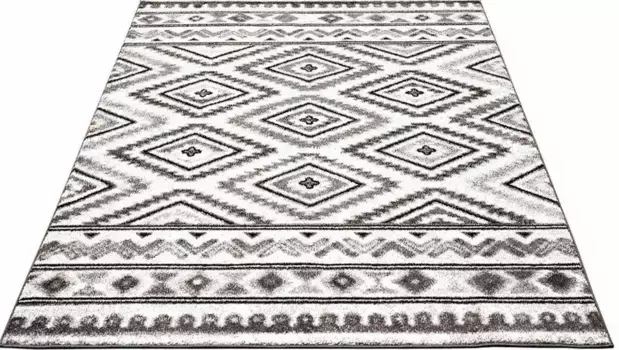 Ковер Carpet City "Moda 1129", прямоугольный, короткий ворс, гостиная 140х200 см, серый