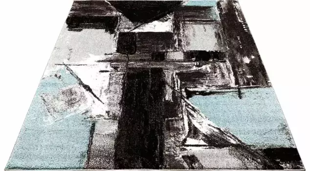 Ковер Carpet City "Мода 1134", прямоугольный, короткий ворс, гостиная 140х200 см, синий