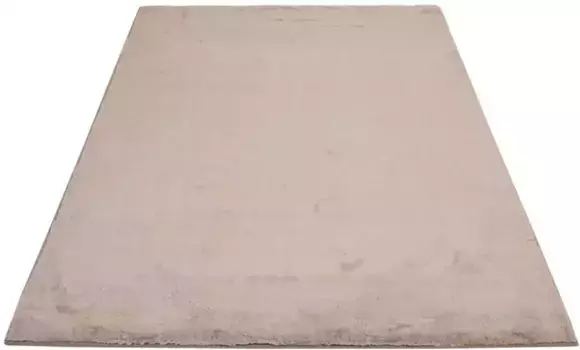 Ковер Carpet City мохнатый "TOPIA 400", прямоугольный, ковер из искусственного меха с имитацией меха кролика, гостиная, спальня 160х230 см, серо-коричневый