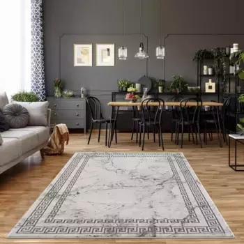 Ковер Carpet City "Ноа 9273", прямоугольный, короткий ворс, современный, мягкий, простой в уходе 140х200 см, серый