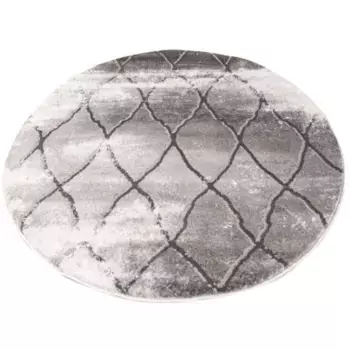 Ковер Carpet City "Noa 9326", круглый, высота 11 мм, короткий ворс, современный, мягкий, простой в уходе, серый