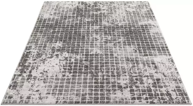 Ковер Carpet City "Ноа 9328", прямоугольный, короткий ворс, современный, мягкий, простой в уходе 80х150 см, серый