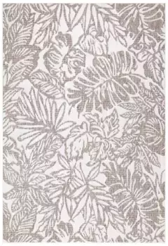 Ковер Carpet City "Outdoor", прямоугольный, устойчивый к УФ-излучению, плоского переплетения, также доступен в квадратной форме 140х200 см, бежевый