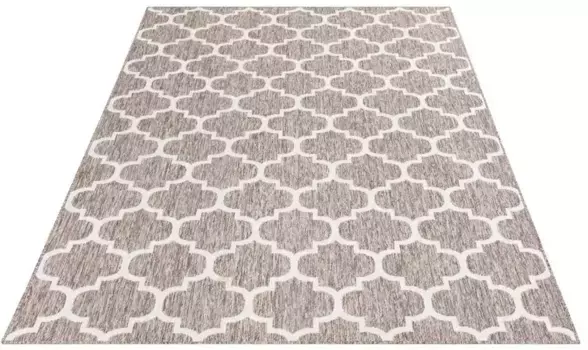 Ковер Carpet City "Outdoor", прямоугольный, устойчивый к УФ-излучению, плоского переплетения, также доступен в квадратной форме 200х290 см, бежевый