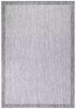 Ковер Carpet City "Outdoor", прямоугольный, устойчивый к УФ-излучению, плоского переплетения, также доступен в квадратной форме 200х290 см, серый