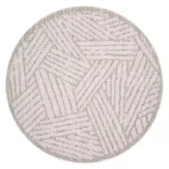 Ковер City ковер "CLASICO 9161", круглый, короткий ворс геометрический, стиль бохо, гостиная Carpet City 200 см, бежевый