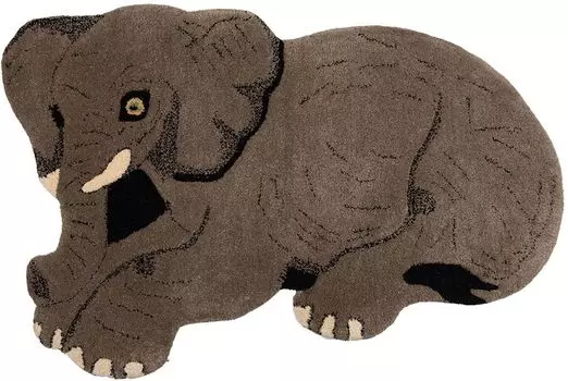 Ковер Clayre & Eef Elephant 60x90 см Серый Шерсть Clayre&Eef