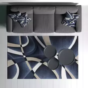 Ковер Conceptum Hypnose, синий