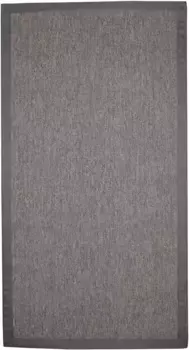 Ковер Dekowe "Naturino Rips", прямоугольный, плоского переплетения, имитация сизаля, с каймой, подходит для использования внутри и снаружи помещений 67х133 см, цвет platinfarben