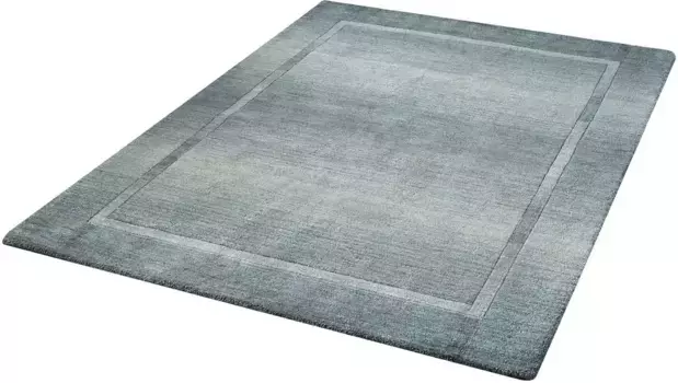 Ковер Dekowe шерстяной "Вардан", прямоугольный, из чистой шерсти, мягкий и уютный, для гостиной 60х135 см, серо-синий