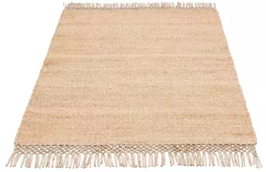 Ковер для дома "Амба", прямоугольные, плоские ковры, двусторонний ковер, однотонные, гостиная, столовая Home affaire 80х150 см, бежевый
