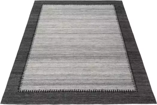 Ковер для дома "Amina", прямоугольный, с бордюром, гостиная Home affaire 120х170 см, серый/антрацит