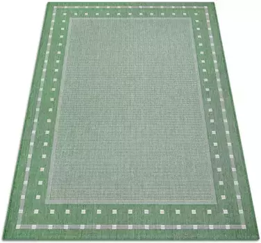 Ковер для дома "Белз", прямоугольный, плоского плетения, имитация сизаля, крапчатый, с каймой, легкий в уходе, Сканди Home affaire 160х230 см, зеленый