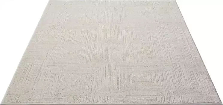 Ковер для дома ""Brakel", прямоугольный, легкий блеск, эффект термоусадочной пряжи, винтажный вид, плотное качество Home affaire 80х150 см, цвет cream