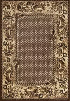 Ковер для дома "Дордонь", прямоугольный, короткий ворс, восточный стиль, узорчатый бордюр, гостиная Home affaire 200х290 см, цвет natur