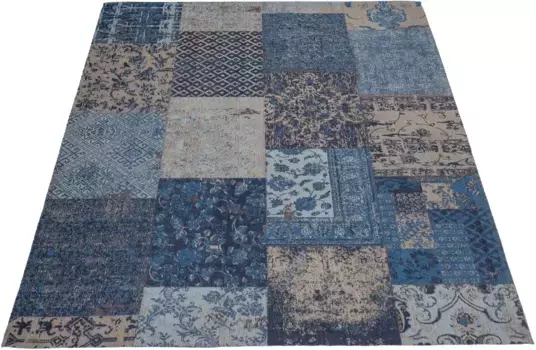 Ковер для дома "Ella", прямоугольный, винтажный дизайн, гостиная Home affaire 120х170 см, синий