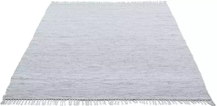 Ковер для дома "Gastines", прямоугольный, двусторонний ковер, чистый хлопок, сотканный вручную, однотонный, моющийся, современный Home affaire 120х180 см, серый