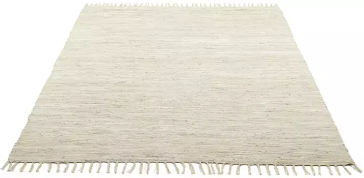 Ковер для дома "Gastines", прямоугольный, двусторонний ковер, чистый хлопок, сотканный вручную, однотонный, моющийся, современный Home affaire 70х140 см, цвет natur