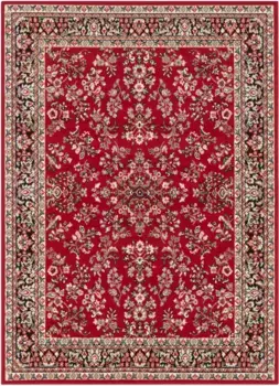 Ковер для дома "Halton", прямоугольный, короткий ворс, восточный вид, с каймой, прочный, простой в уходе, связанный Home affaire 160х220 см, красный