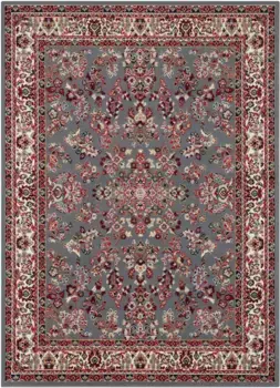 Ковер для дома "Halton", прямоугольный, короткий ворс, восточный вид, с каймой, прочный, простой в уходе, связанный Home affaire 120х160 см, серый