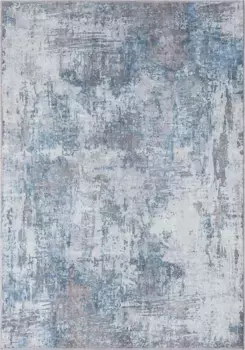 Ковер для дома "Mlenen", прямоугольный, с коротким ворсом, современный дизайн, можно стирать, подходит для использования внутри и снаружи помещений Home affaire 200х290 см, серый/синий