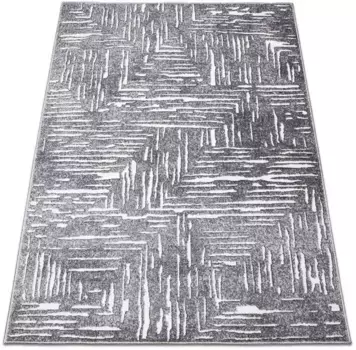 Ковер для дома "Navid", прямоугольный, короткий ворс, высокая-низкая структура, 3D-дизайн, современный, простой в уходе My home 80х150 см, серый
