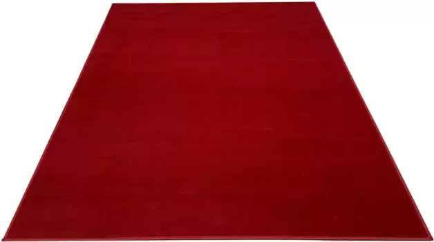 Ковер для дома "Oriental Uni", прямоугольный, с коротким ворсом, мягкий, простой в уходе, однотонный Home affaire 200х300 см, красный