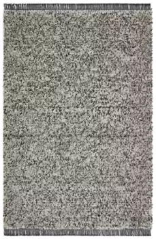 Ковер для дома "Осло", прямоугольный, тканый ковер с бахромой, пестрый рисунок, мягкий ворс, теплый для ног Home affaire 120х170 см, серый