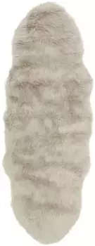 Ковер для дома с глубоким ворсом "Меховой коврик Валерия приятный", в форме меха, искусственный мех, в форме меха, мягкие ковры, спальня, гостиная Home affaire 65х180 см, цвет sand