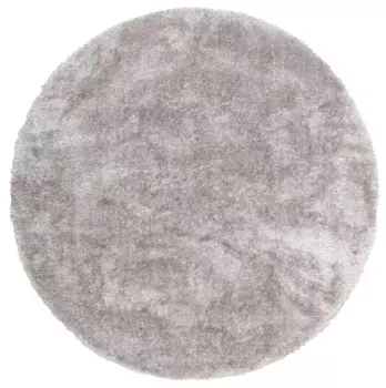 Ковер для дома с высоким ворсом "Малин", круглый, однотонный, слегка блестящий, особенно пушистый благодаря микрофибре Home affaire 190 см, 190 см, серый