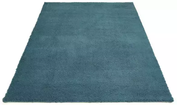 Ковер для дома "Сантос", прямоугольный, однотонный, очень мягкий ворс, теплый для ног Home affaire 60х130 см, цвет petrol