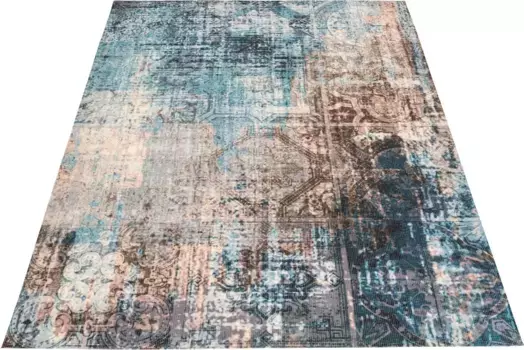 Ковер для дома "Sonja", прямоугольный, цифровая печать, гостиная Home affaire 120х170 см, коричневый/синий