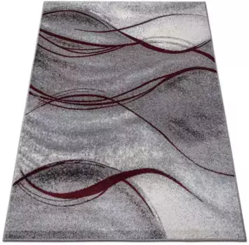 Ковер для дома "Тритом", прямоугольный, с особо мягким ворсом, короткий ворс, современный волнистый рисунок Home affaire 120х180 см, красный