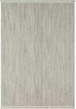 Ковер для дома "Vals", прямоугольный, однотонный, крапчатый, имитация сизаля, также доступен в круглом исполнении, с бахромой Home affaire 200х290 см, светло-серый/бежевый/кремовый