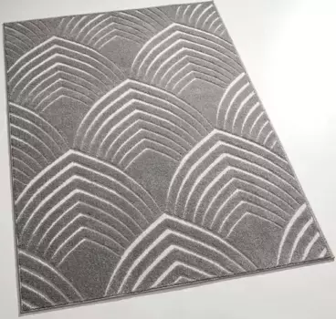 Ковер для дома "Vilaine", прямоугольный, однотонный, современный дизайн, эффект "высокий-низкий", гостиная Home affaire 120х170 см, серый