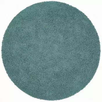 Ковер для дома "Viva ковролин круглый", круглый, однотонный, монохромный, особенно мягкий и приятный Home affaire 190 см, цвет aquamarin
