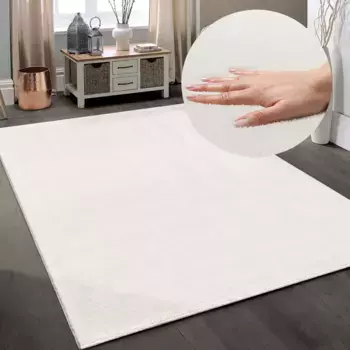 Ковер для моего дома "Arabell, коврик из искусственного меха", прямоугольный, пушистый, приятный, имитация меха, противоскользящая нижняя сторона, можно стирать My home 160х220 см, цвет natur