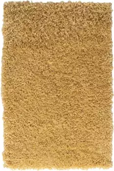 Ковер для моего дома "Банджи", круглый, однотонный, мягкий и пушистый, также доступен в прямоугольном исполнении My home 100 см, золотисто-желтый