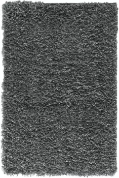 Ковер для моего дома "Банджи", круглый, однотонный, мягкий и пушистый, также доступен в прямоугольном исполнении My home 100 см, темно-серый