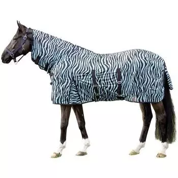 Ковер для мух с горловиной ZEBRA AQUA цвет морской волны/черный HKM, бирюзовый / черный